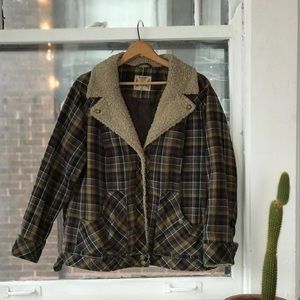 Ruff Hewn Plaid Coat - Vintage 90s style